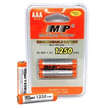 AAA 2x Rechargeable Batteries 1.2V High Capacity